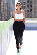 Luxe Black Satin Loungewear Pants