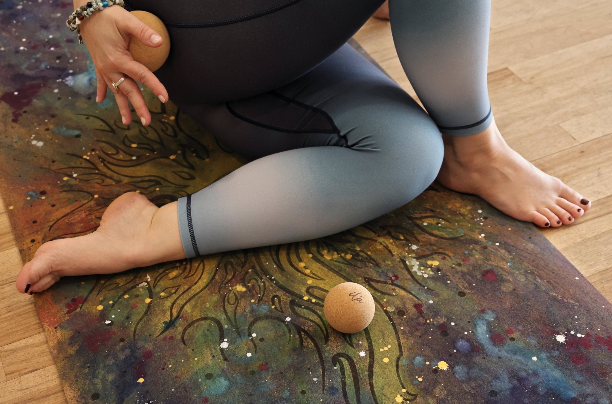 Celestial WANDERER Cork TRAVEL Yoga Mat