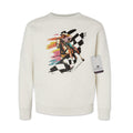 Checkered Flag Neon Cowgirl - Youth Girls Western Sweatshirt