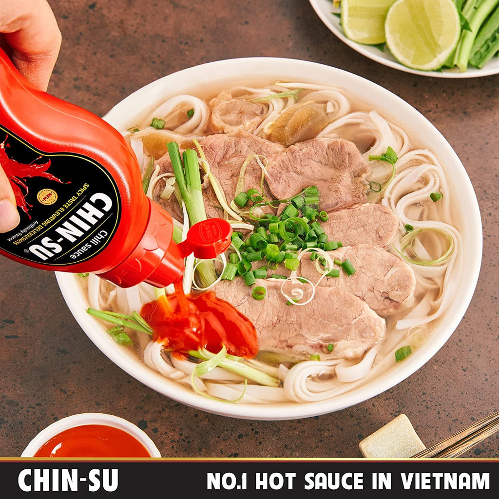 Chin-su Vietnamese Hot Sauce, Sweet Sriracha Chili Sauce 17.6 Oz (500g)