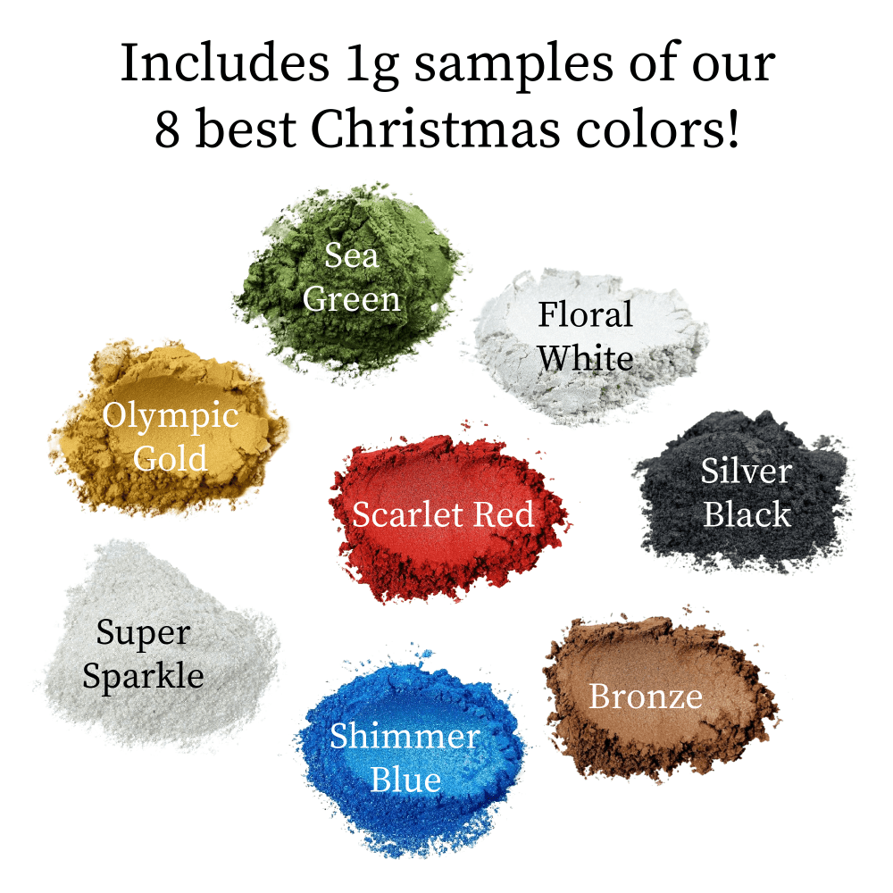 * Christmas Mica Sample Pack - 8 Holiday Colors