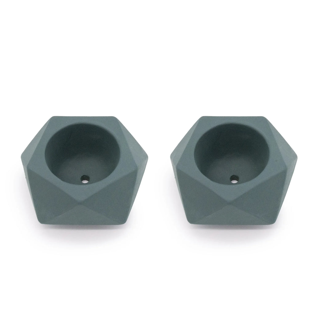Concrete Mini Tilt Tabletop Planters (Set of 2)