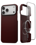 iPhone 17 Pro Max Case - Super Thin | Aramid Fiber | MagSafe - Crimson