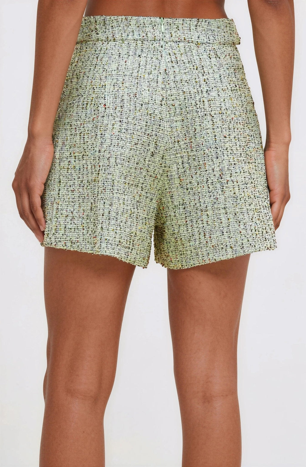Crystal Tweed Short – Green
