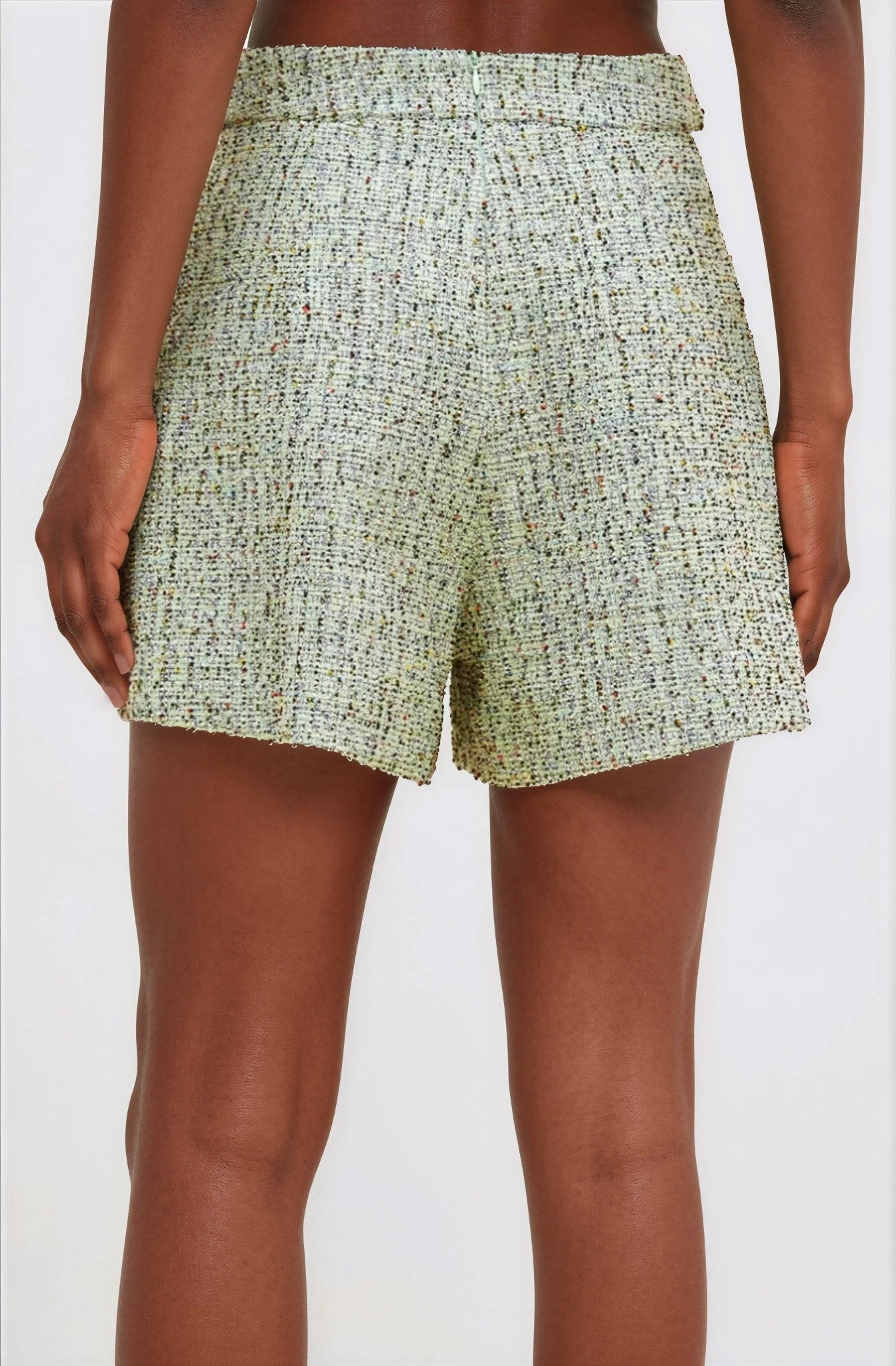 Crystal Tweed Short – Green