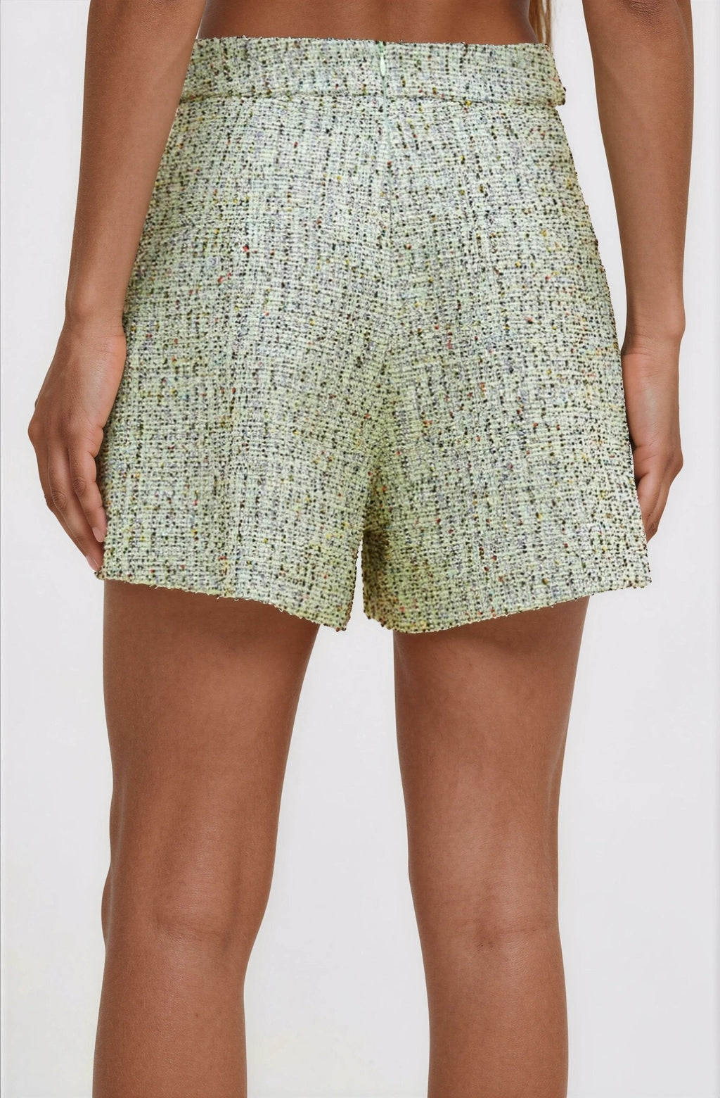 Crystal Tweed Short – Green