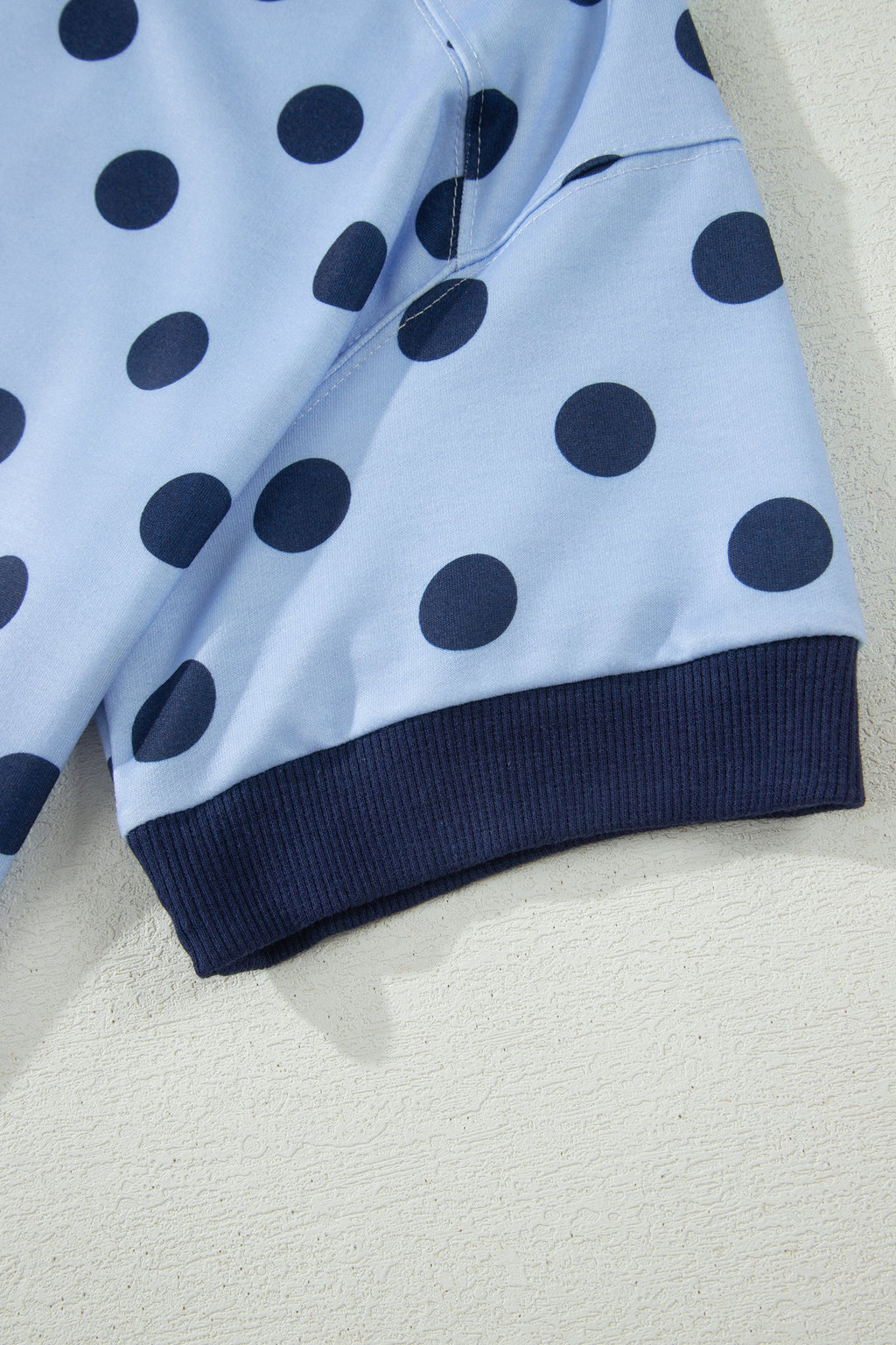 Colorblock Polka Dot Short Sleeve Tee