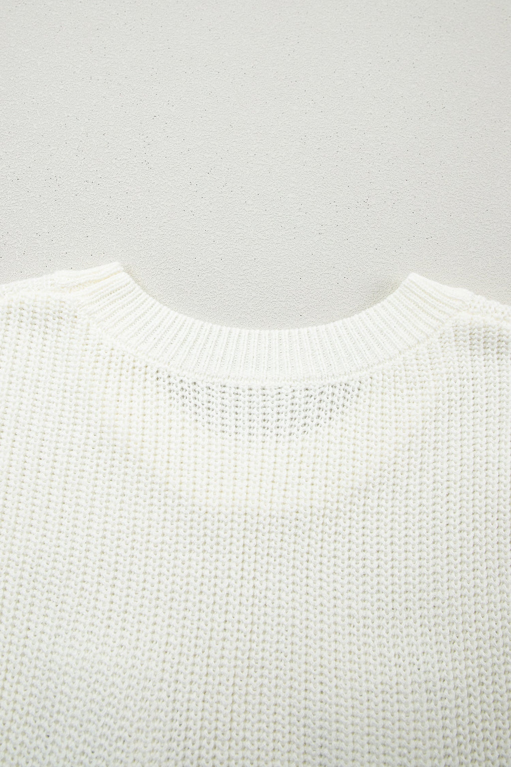 Western Horseshoe Crochet Short Sleeve Sweater