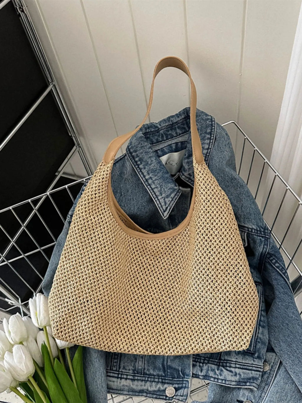 Straw Shoulder Bag - Handwoven Style for Chic and Eco-Friendly Fashion
