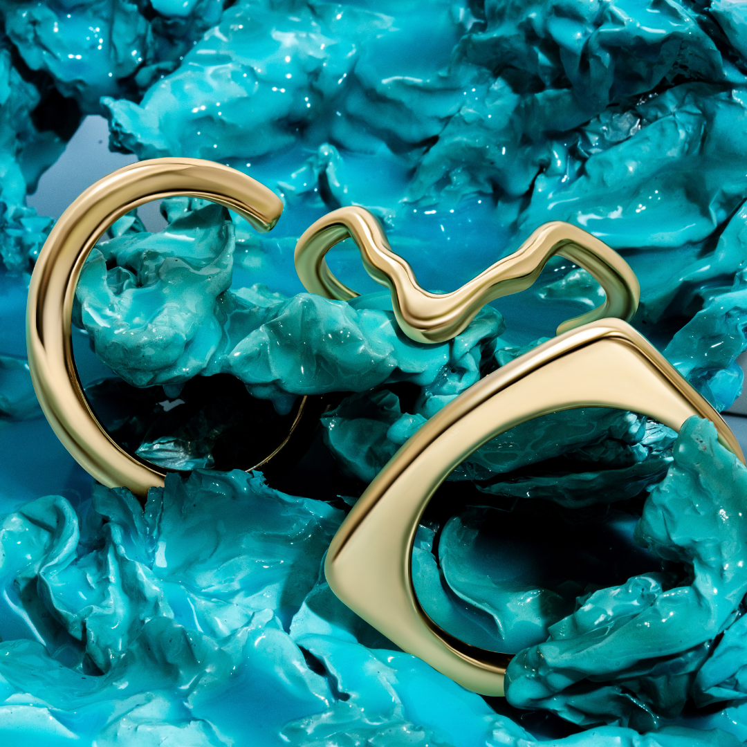 Danielle Sculptural Gold Bracelet