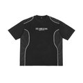 Fearless Apparel Line Contrast Piped Panel T-Shirt