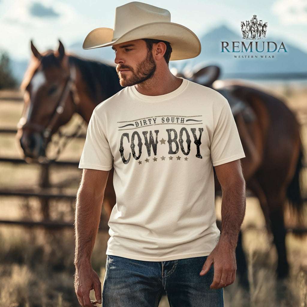 Dirty South Cowboy - Adult Unisex Western SS Tee