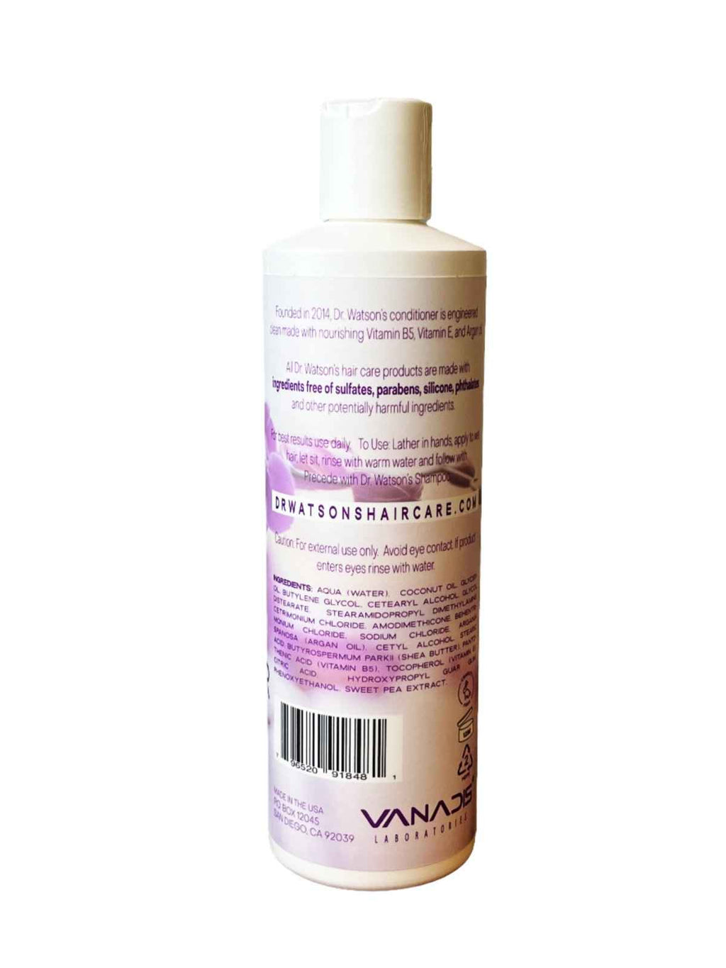 Dr. Watson's | Vitamin Rich Conditioner | Sweet Pea | 16 Oz.