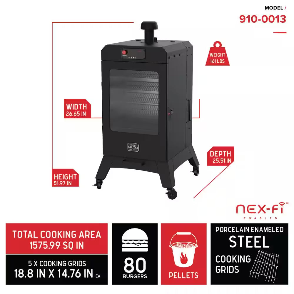Pellet Grill Smoker – Outdoor BBQ Grill with Vertical Smoker Design
