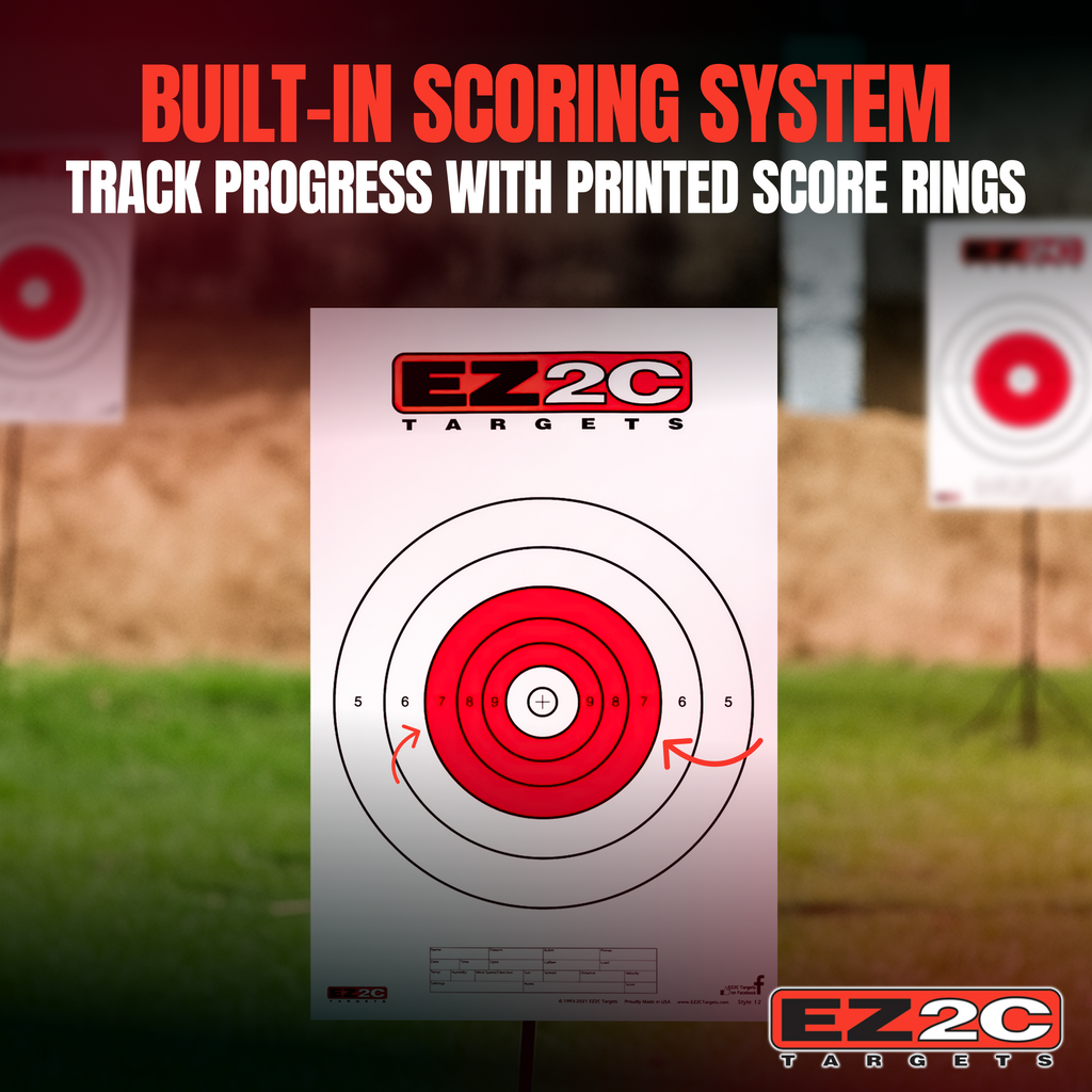 EZ2C Targets #12: Paper Shooting Targets for B16 11"x17" USA MADE