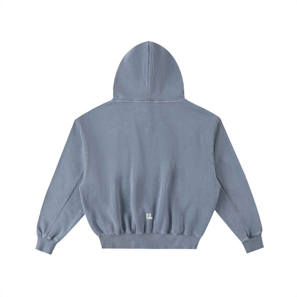 Fearless Apparel Frayed Enzyme Washed Fleece Hoodie – Vintage Streetwear Comfort