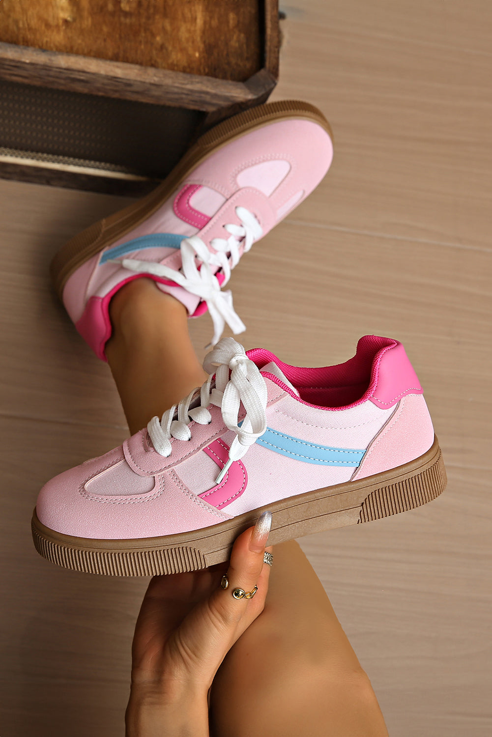Mila Lace Up Flat Shoes