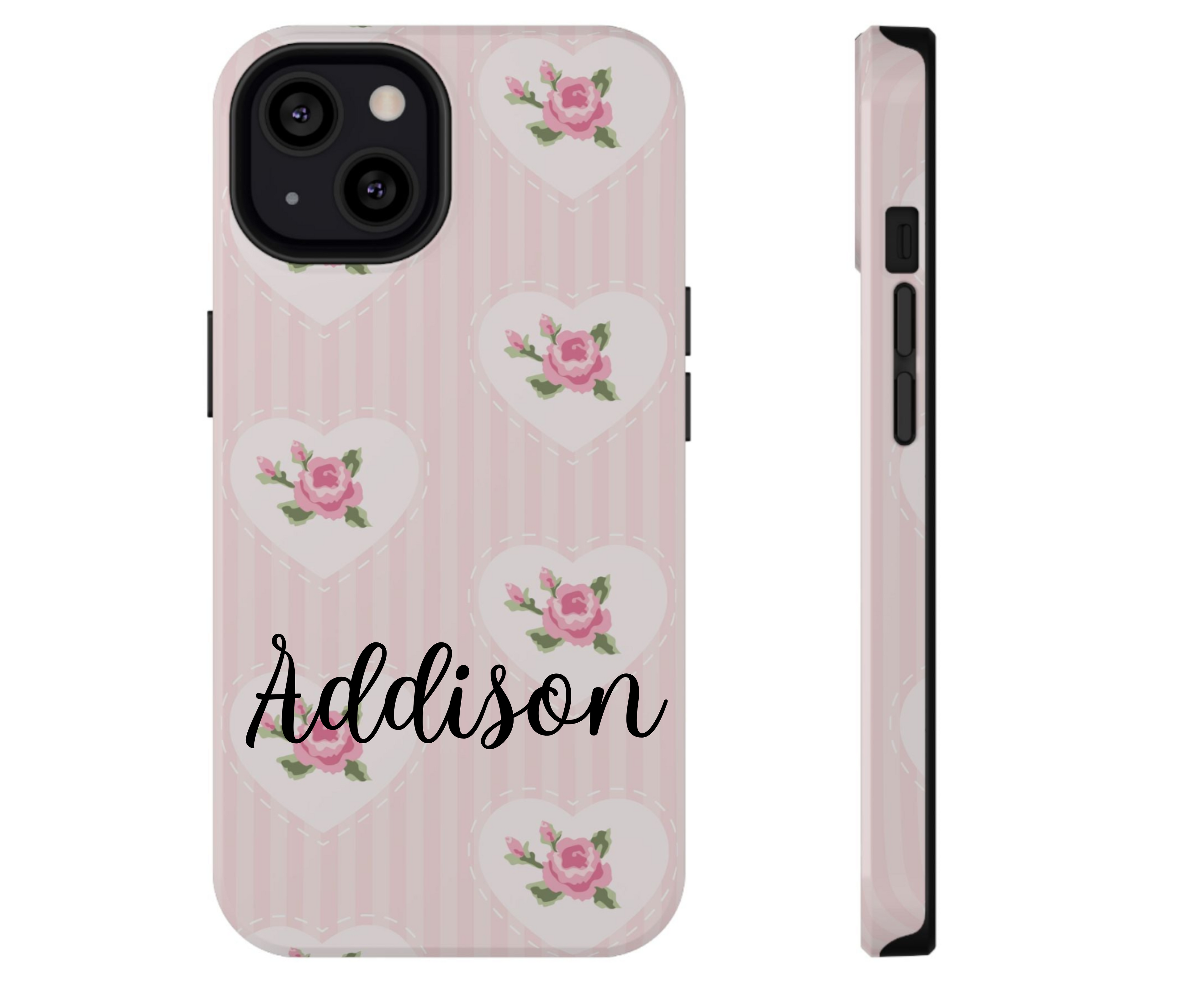 Customizable: Floral Heart Phone Case