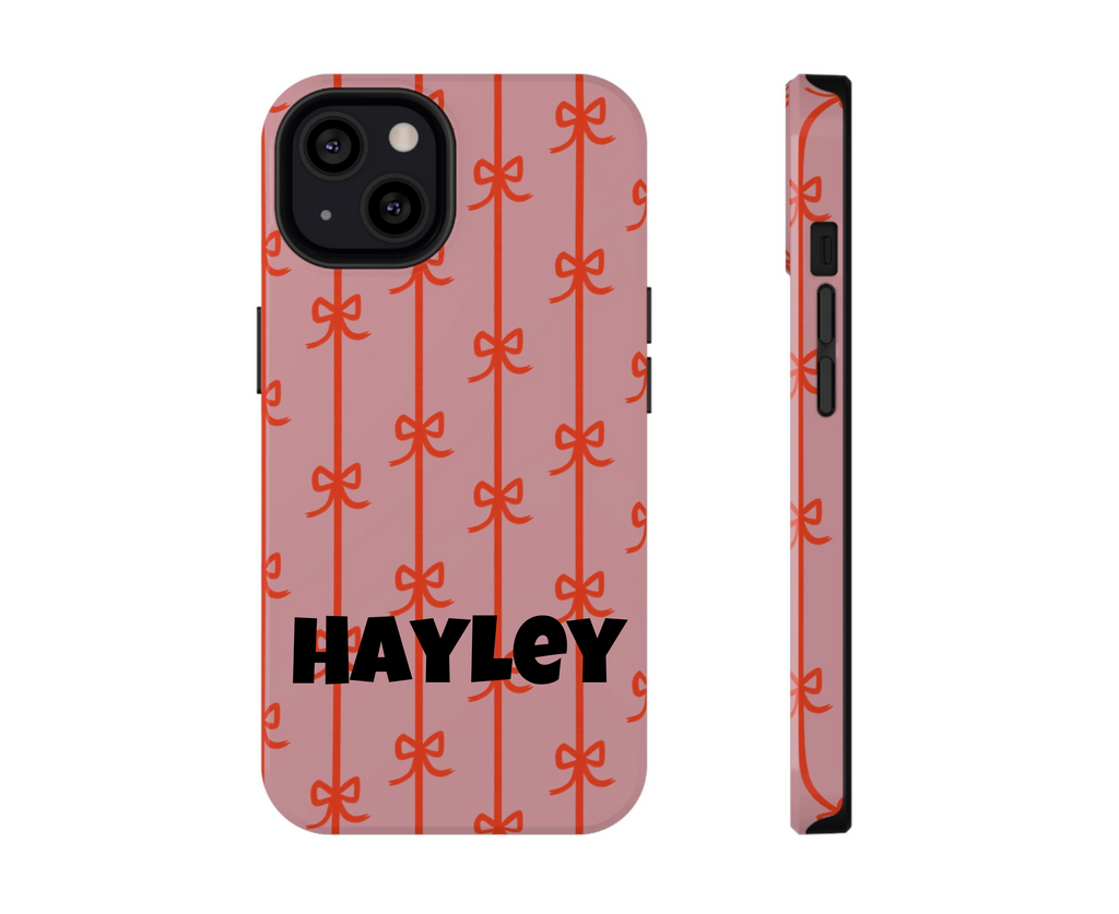 Customizable: Cute Bow Pattern Phone Case
