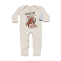 Giddy Up Jingle Horse - Infant Western One-Piece Footed Christmas Pajamas W/Mittens