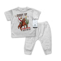 Giddy Up Jingle Horse - Infant Western 2-Piece Sleepwear Christmas Pajamas