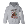 Giddy Up Jingle Horse - Toddler Kids Western Christmas Pullover Hoodie