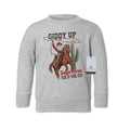 Giddy Up Jingle Horse - Western Toddler Christmas Sweatshirt