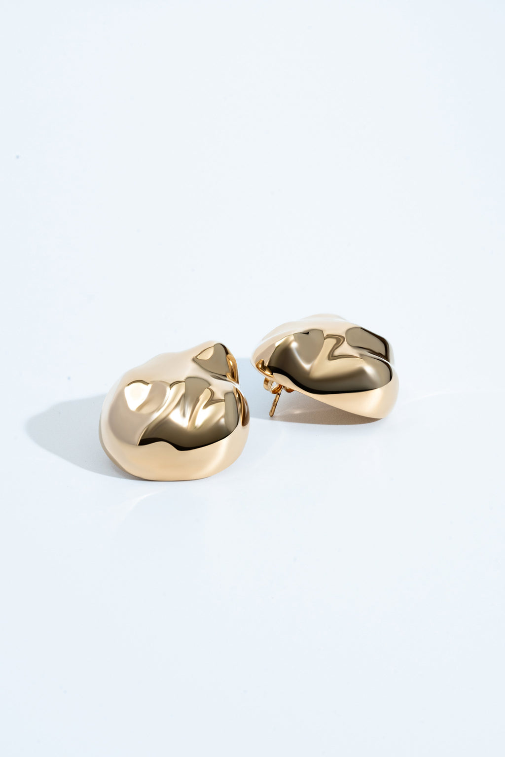 Giselle Textured Dome Drop Earrings