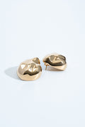 Giselle Textured Dome Drop Earrings