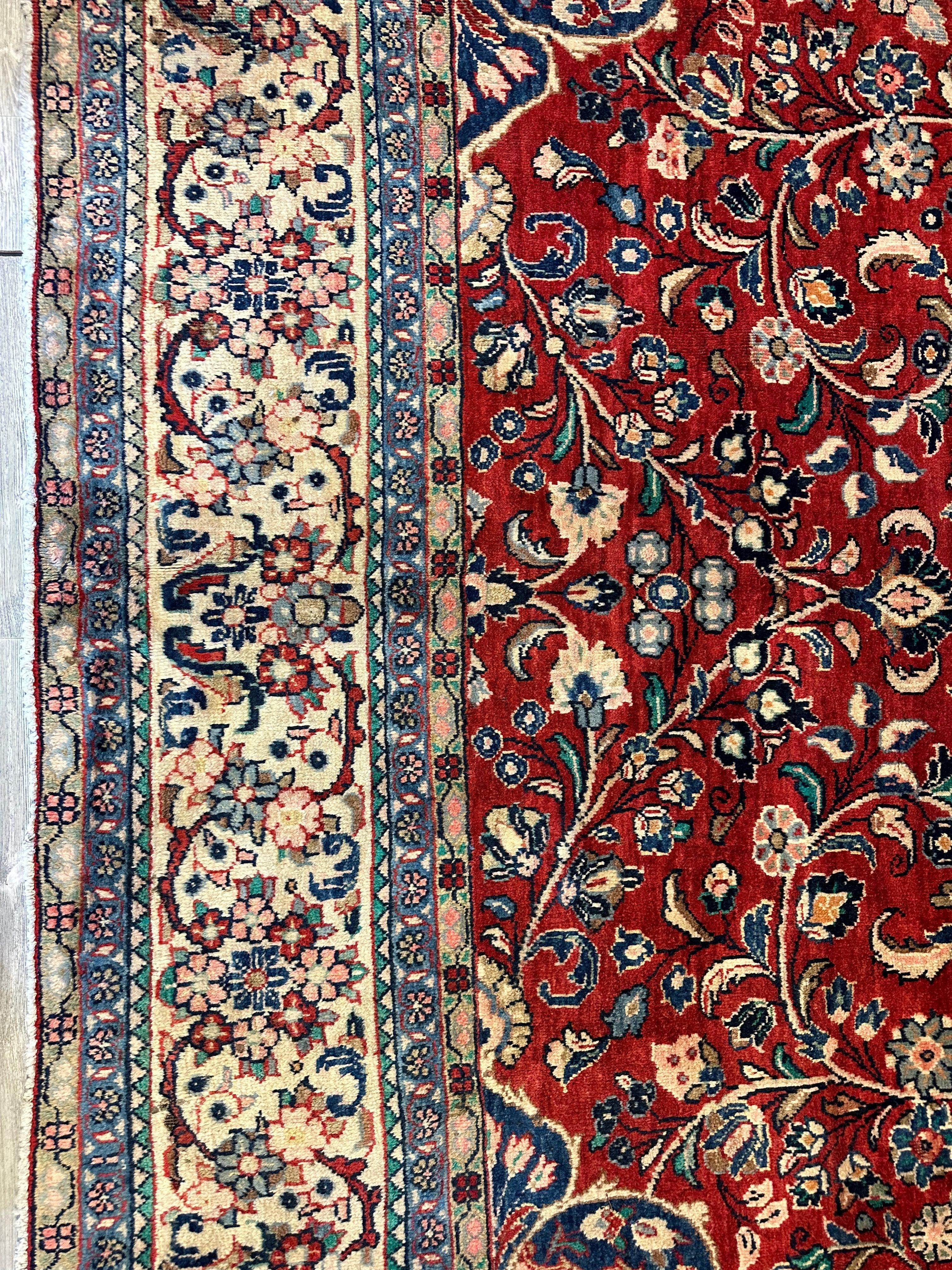 Handmade One-of-a-Kind Persian Mahal Rug - 10’ x 12’10”
