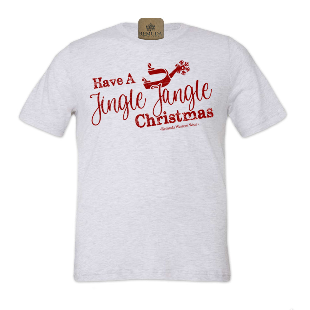 Have A Jingle Jangle Christmas - Adult Western Spur Christmas Tee T-Shirt