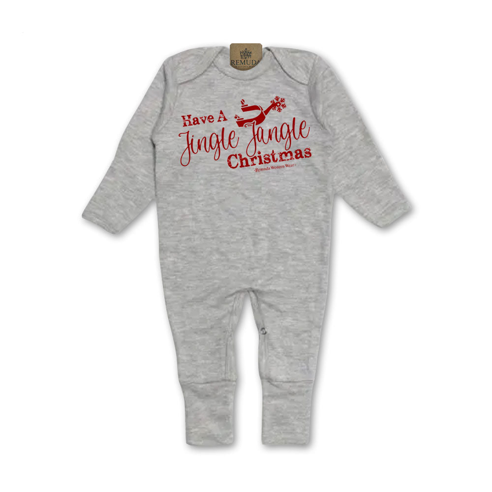 Have A Jingle Jangle Christmas - Infant Western Spur Santa Sleepwear