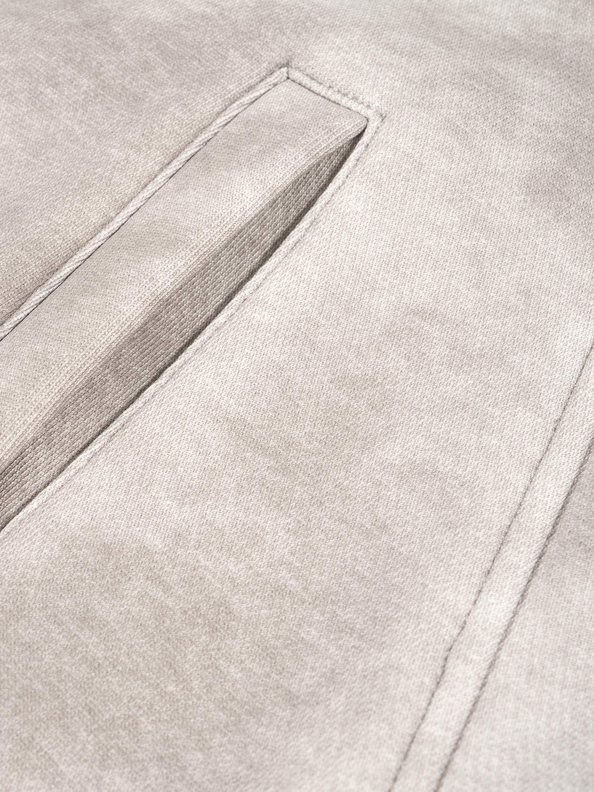 Dirty Washed Boxy Zip-up Fleece Hoodie