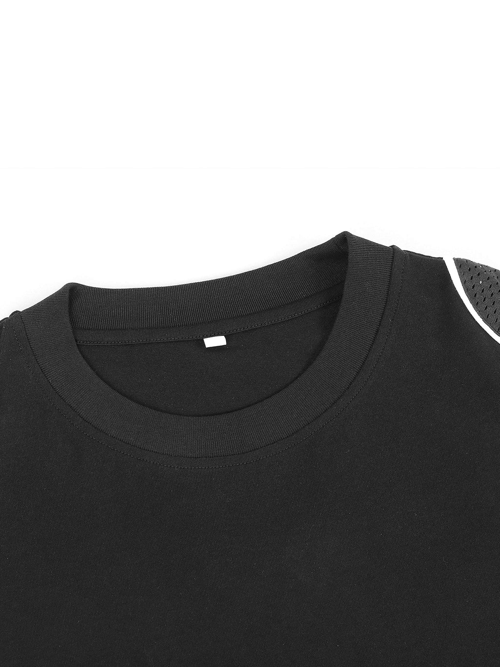 Fearless Apparel Line Contrast Piped Panel T-Shirt