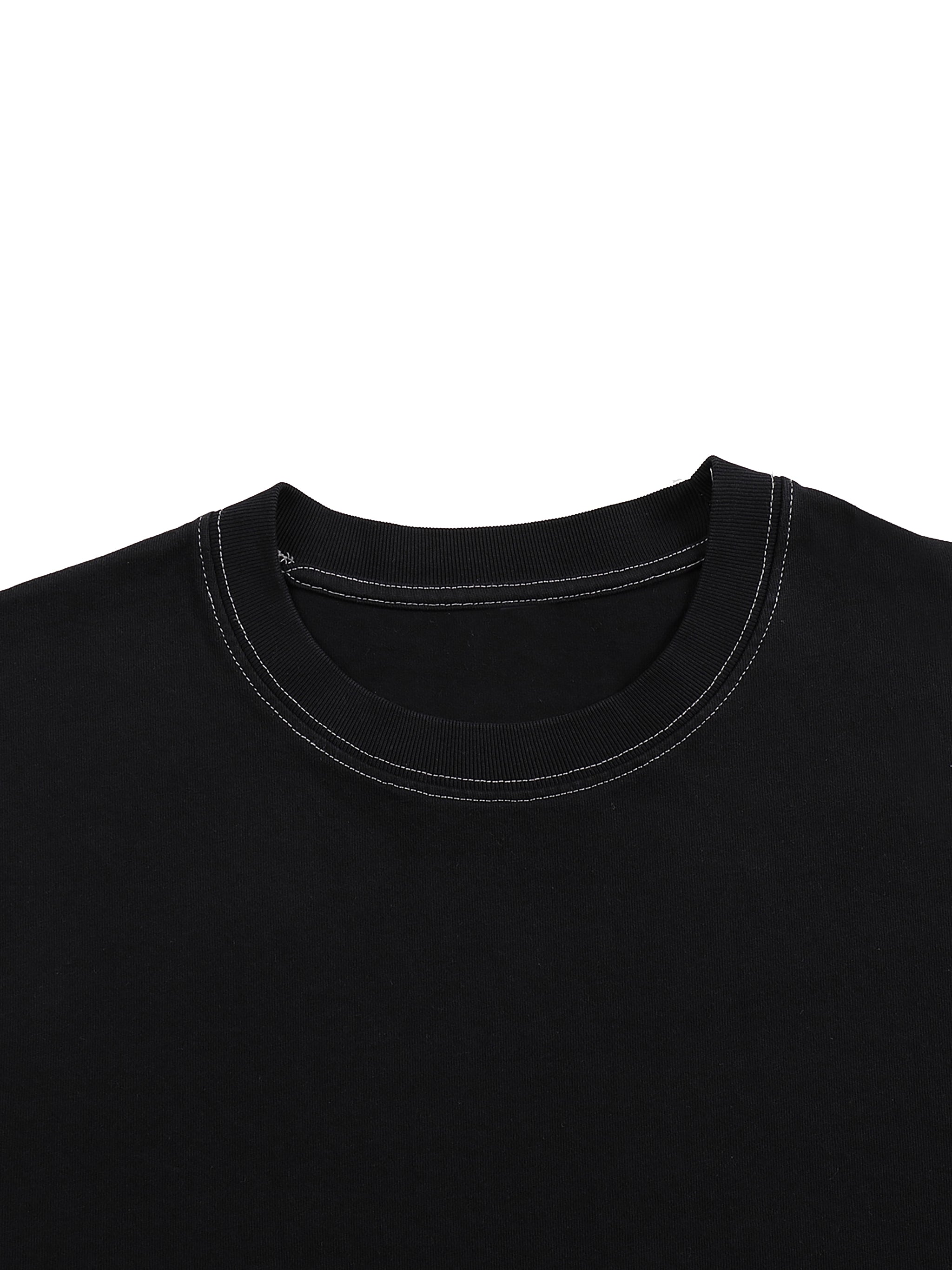 Fearless Contrast-Stitch Tee – Built to Stand Out