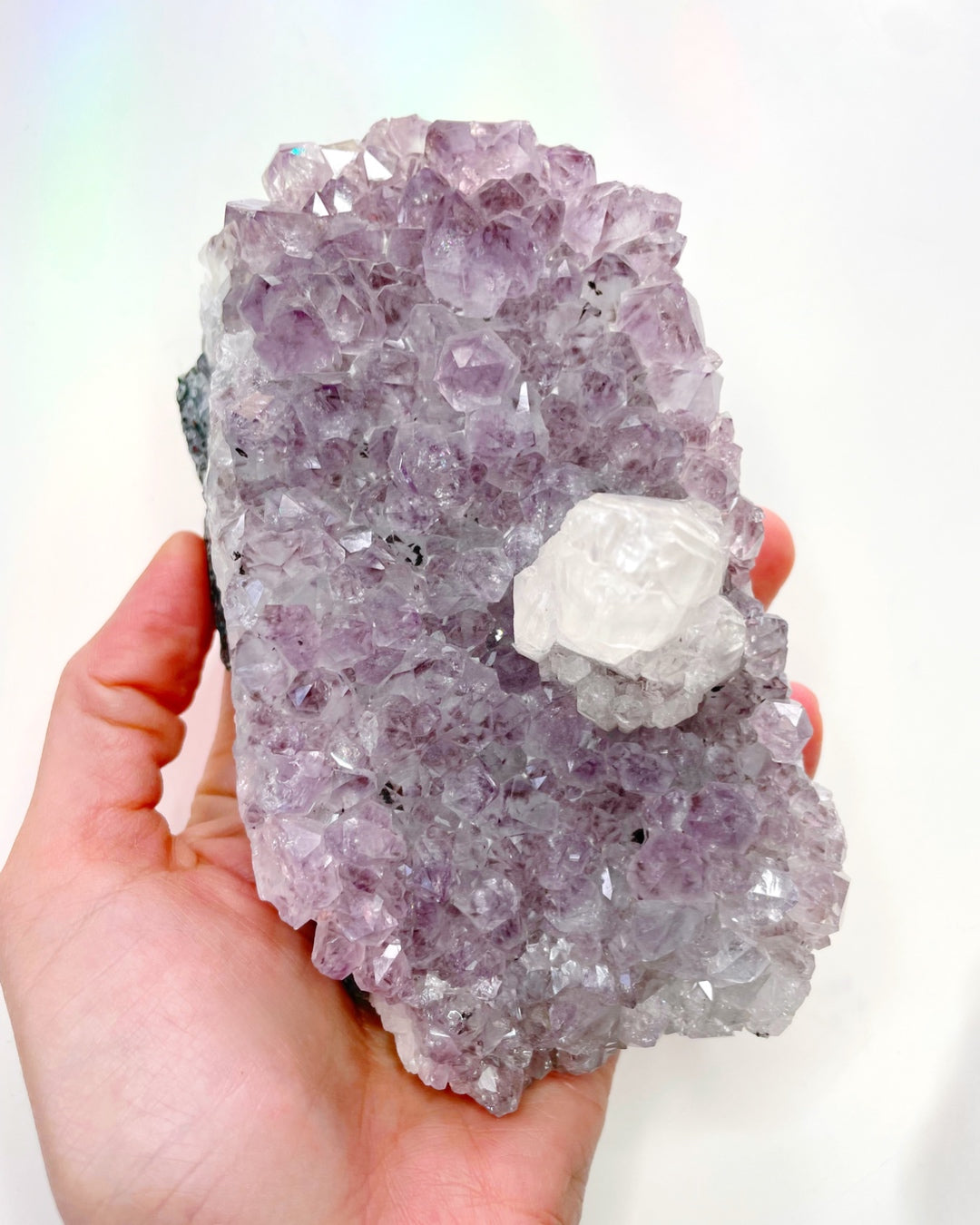 Amethyst Cluster w/ Calcite