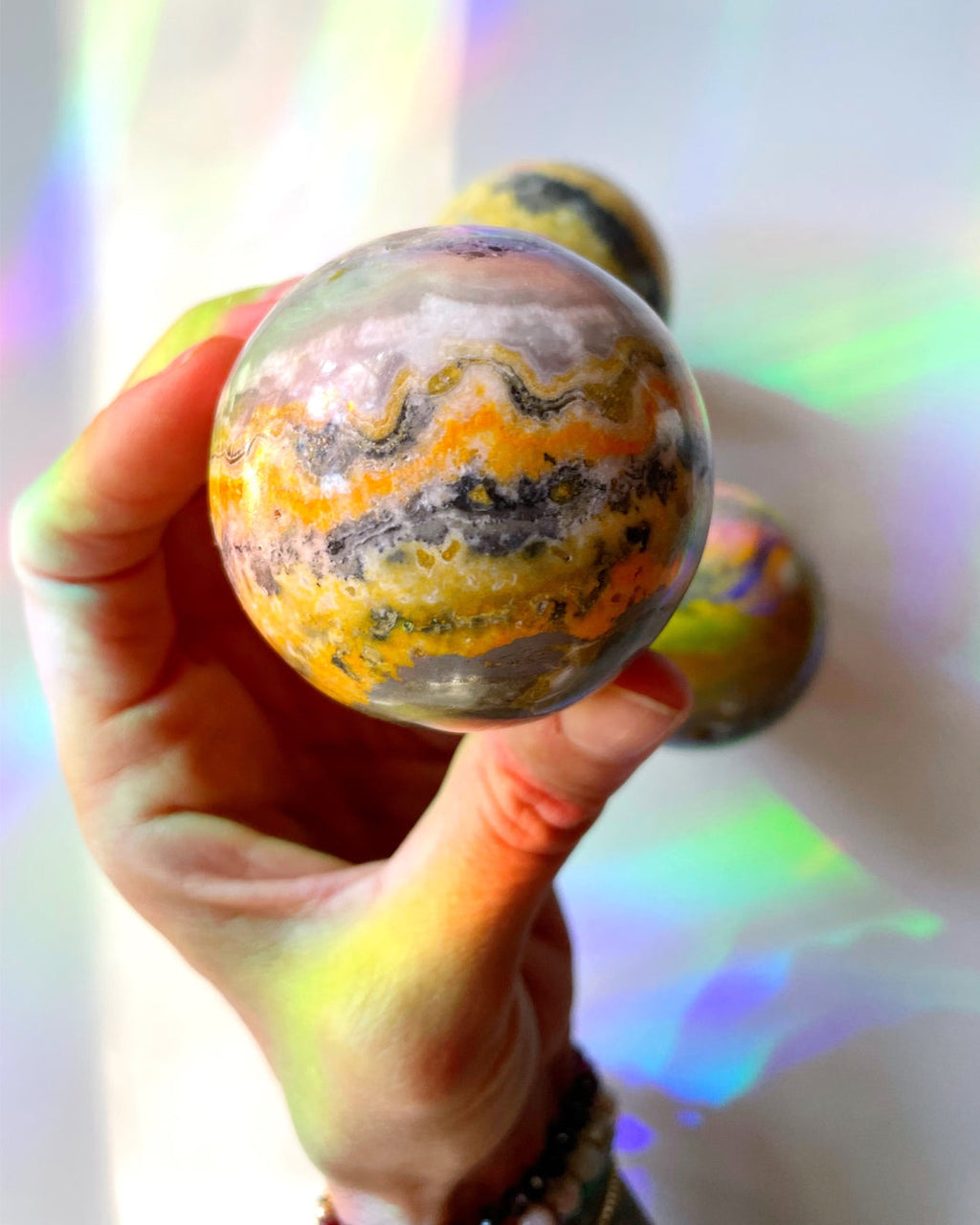 Bumblebee Jasper Sphere