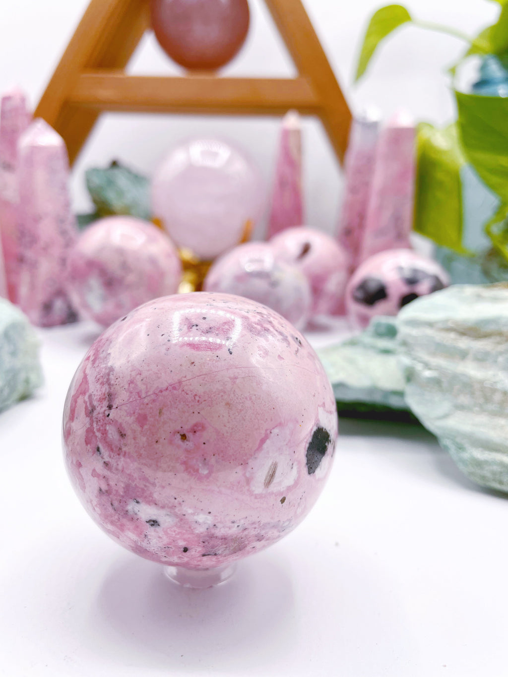 Rhodonite Sphere