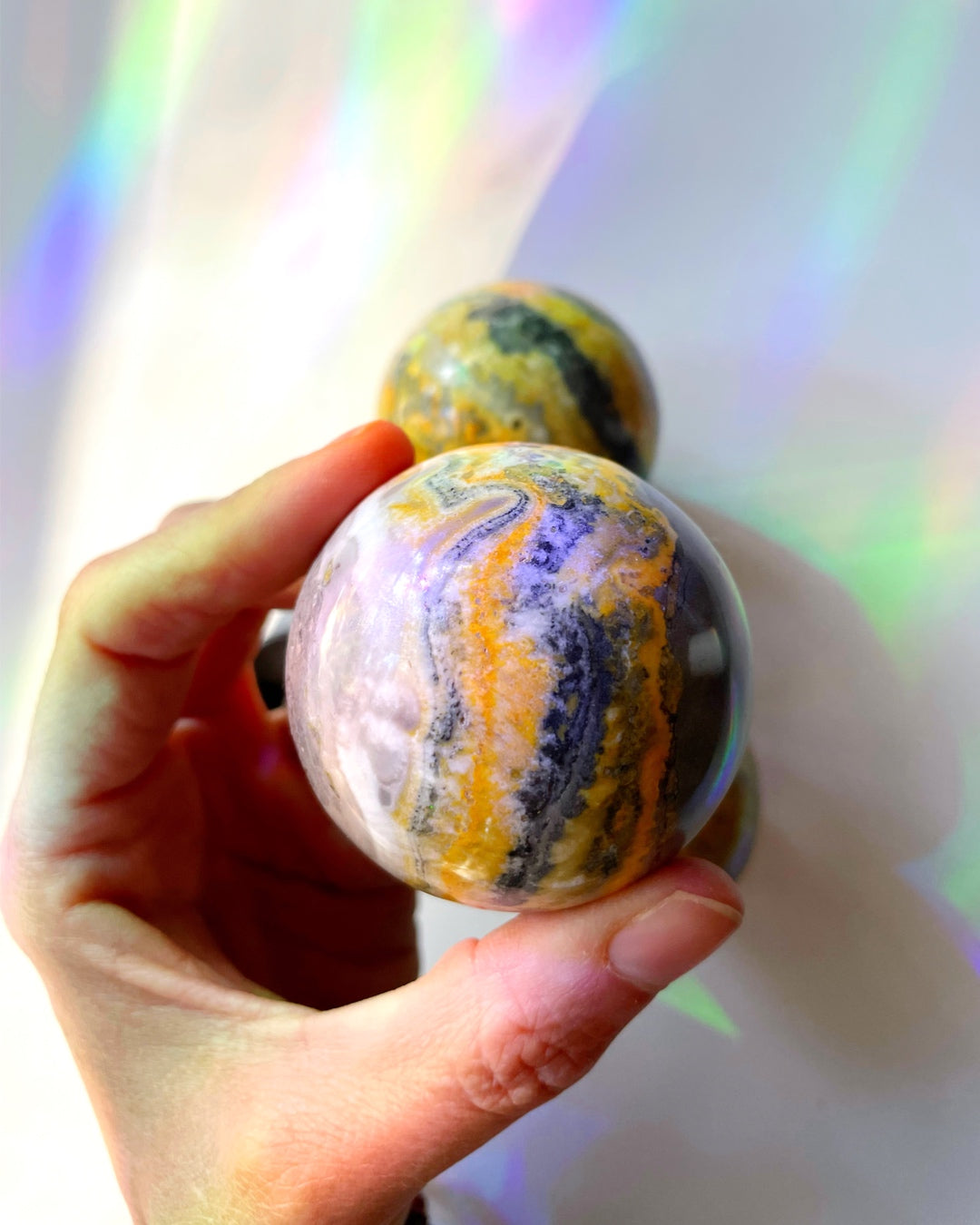Bumblebee Jasper Sphere