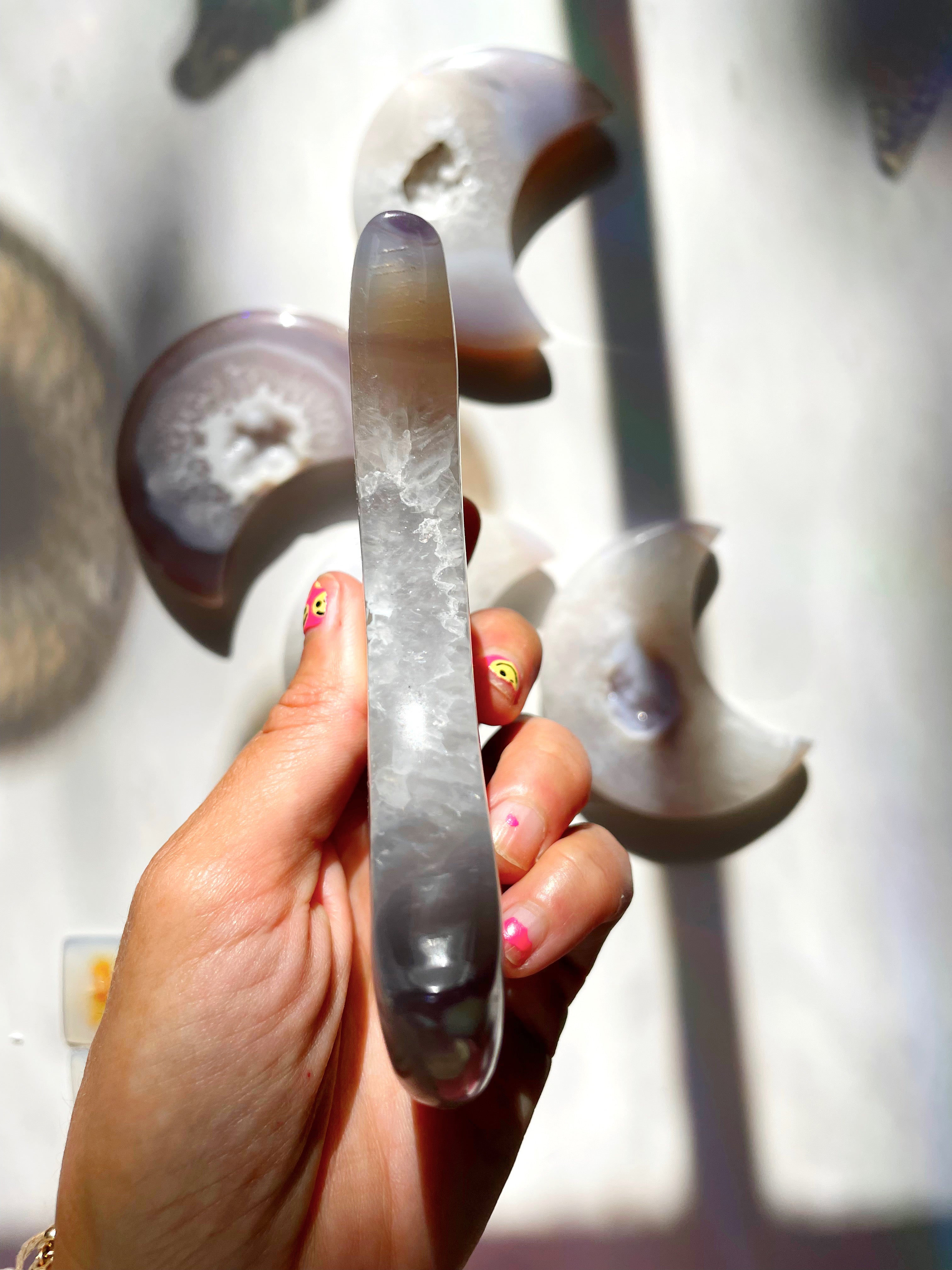 Druzy Agate Moon
