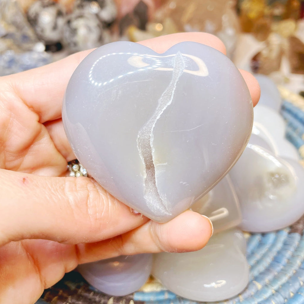 Druzy Agate Hearts