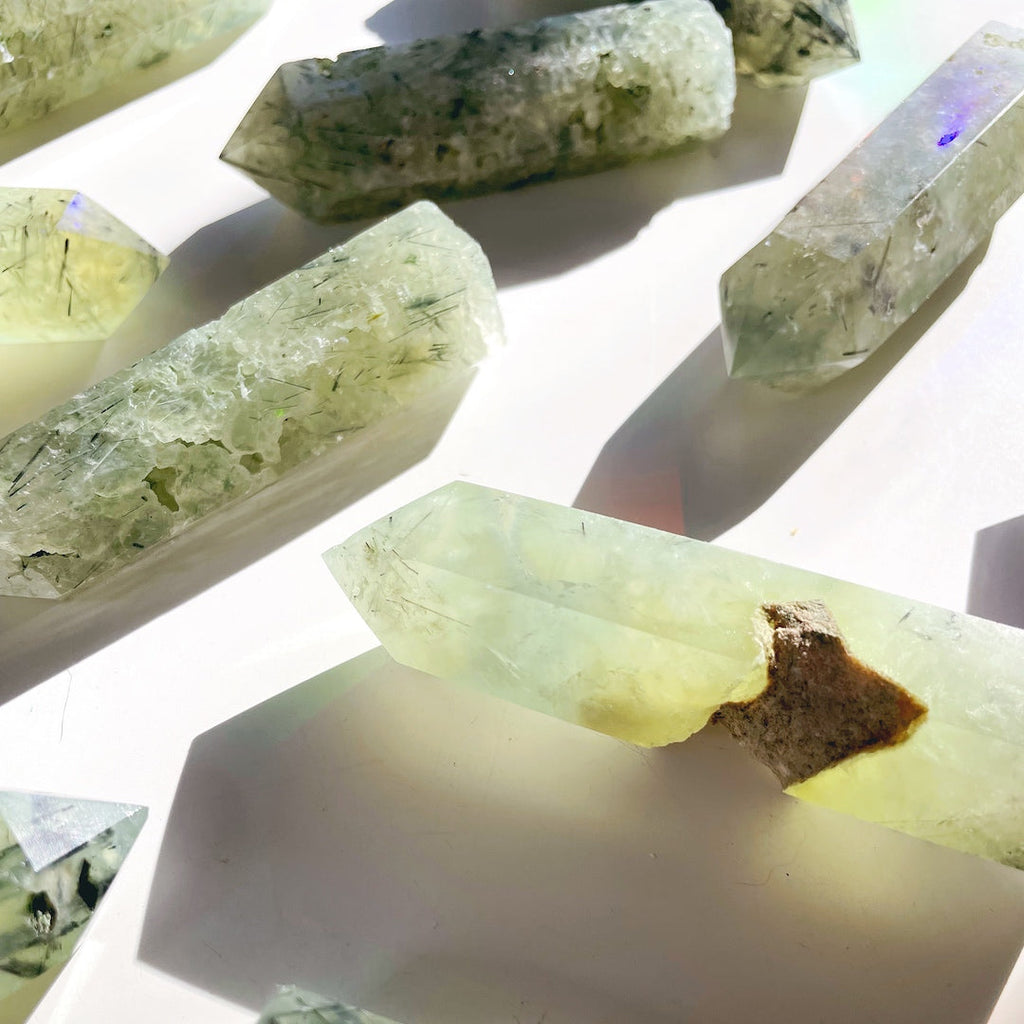 Prehnite with Epidote Lil Tower