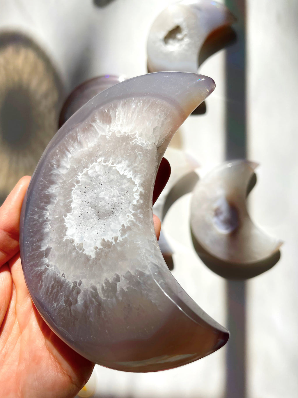 Druzy Agate Moon