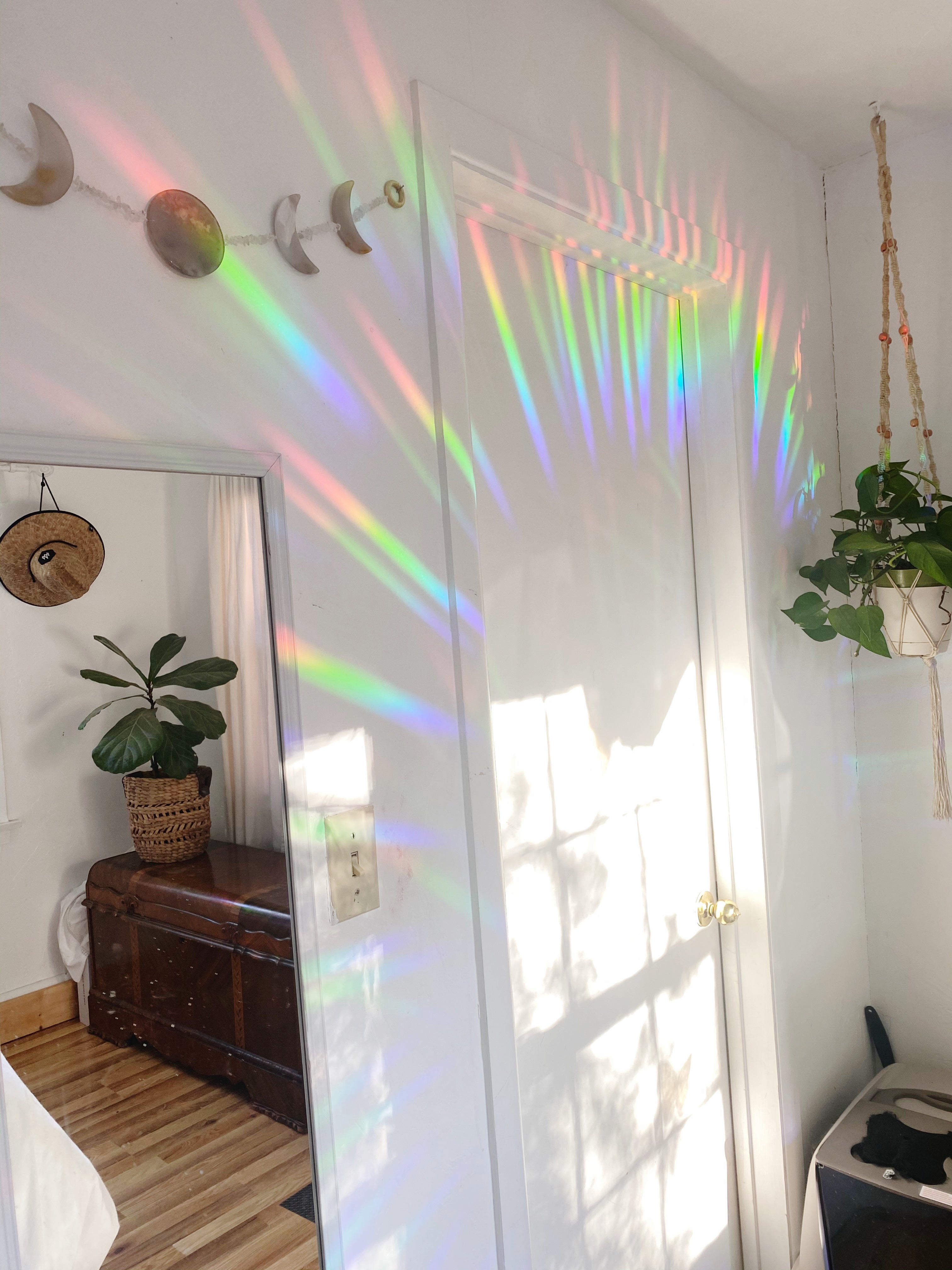 Crystals by the Moonlight Rainbow Prism Window Decal