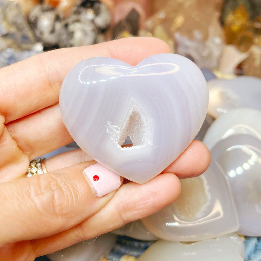 Druzy Agate Hearts