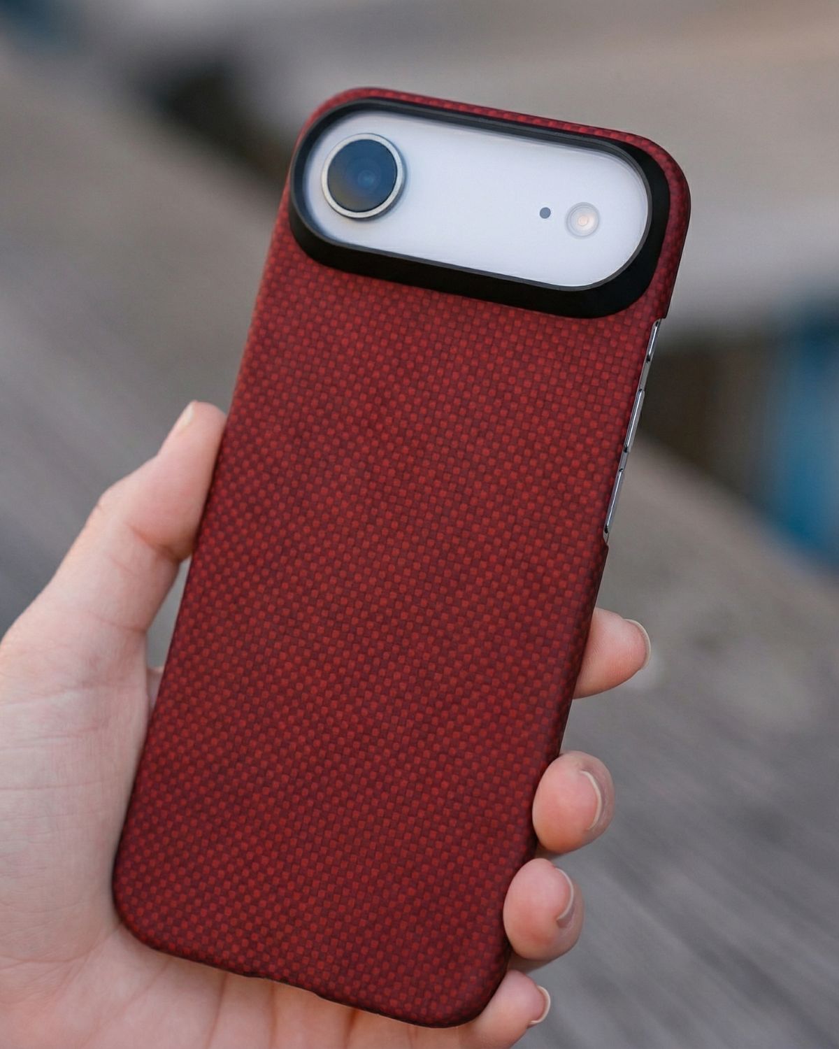 iPhone Air Case - Super Thin | Aramid Fiber | MagSafe - Crimson