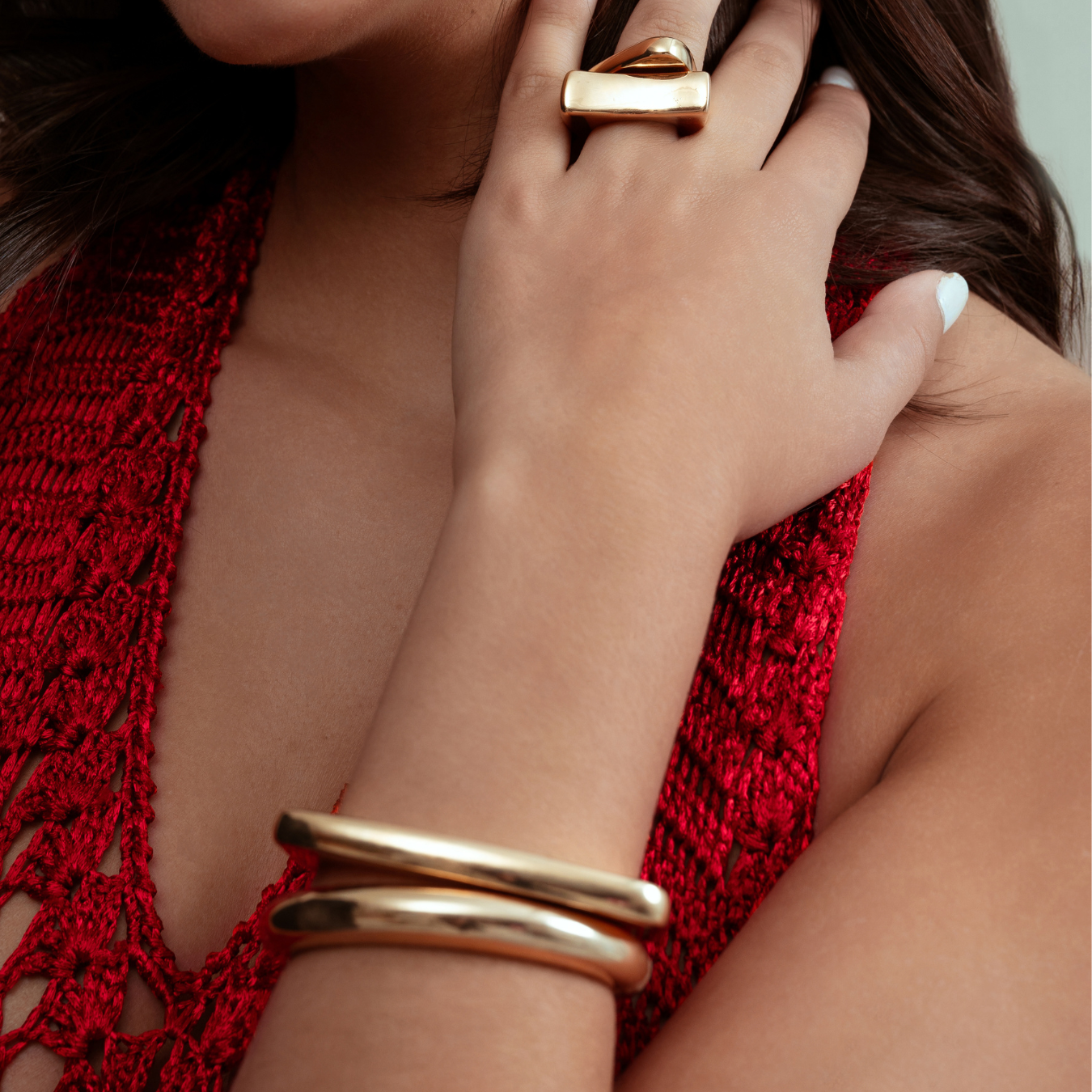Isabella Bold Sculptural Cuff Bracelet