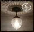 Authentic Vintage Chain Glass Ceiling Light