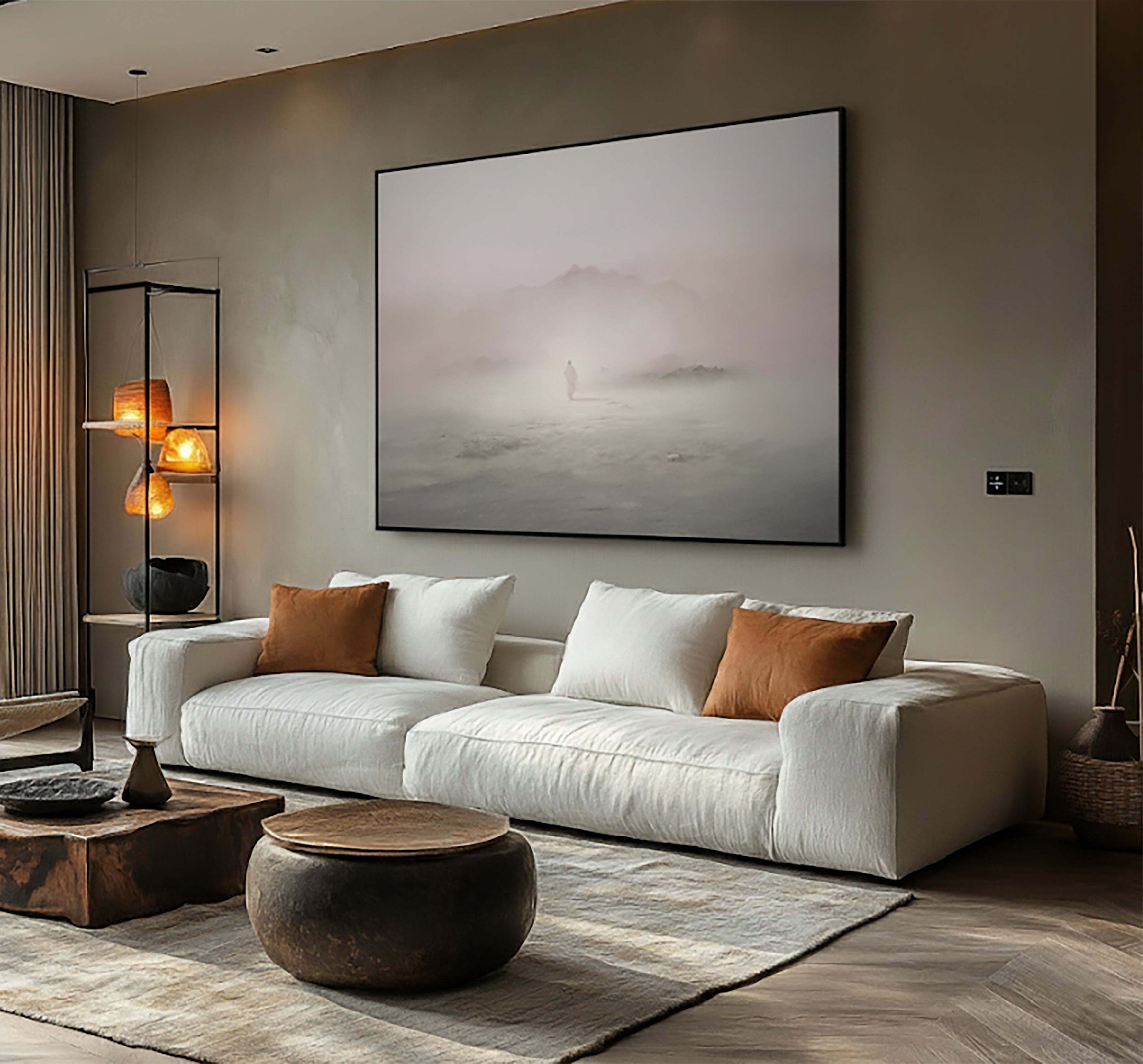 Jesus Leaves The 99: Canvas Painting Art