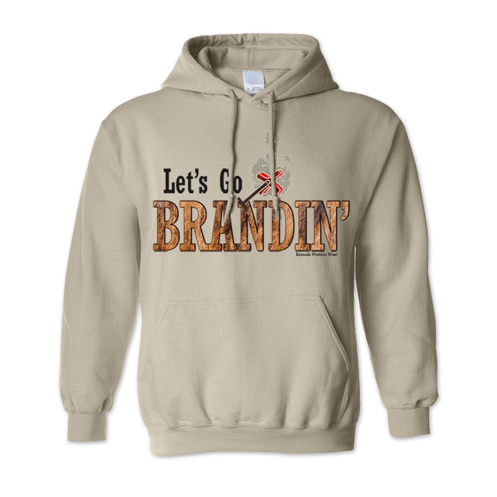LET'S GO BRANDIN' Adult Unisex Western Pullover Hoodie